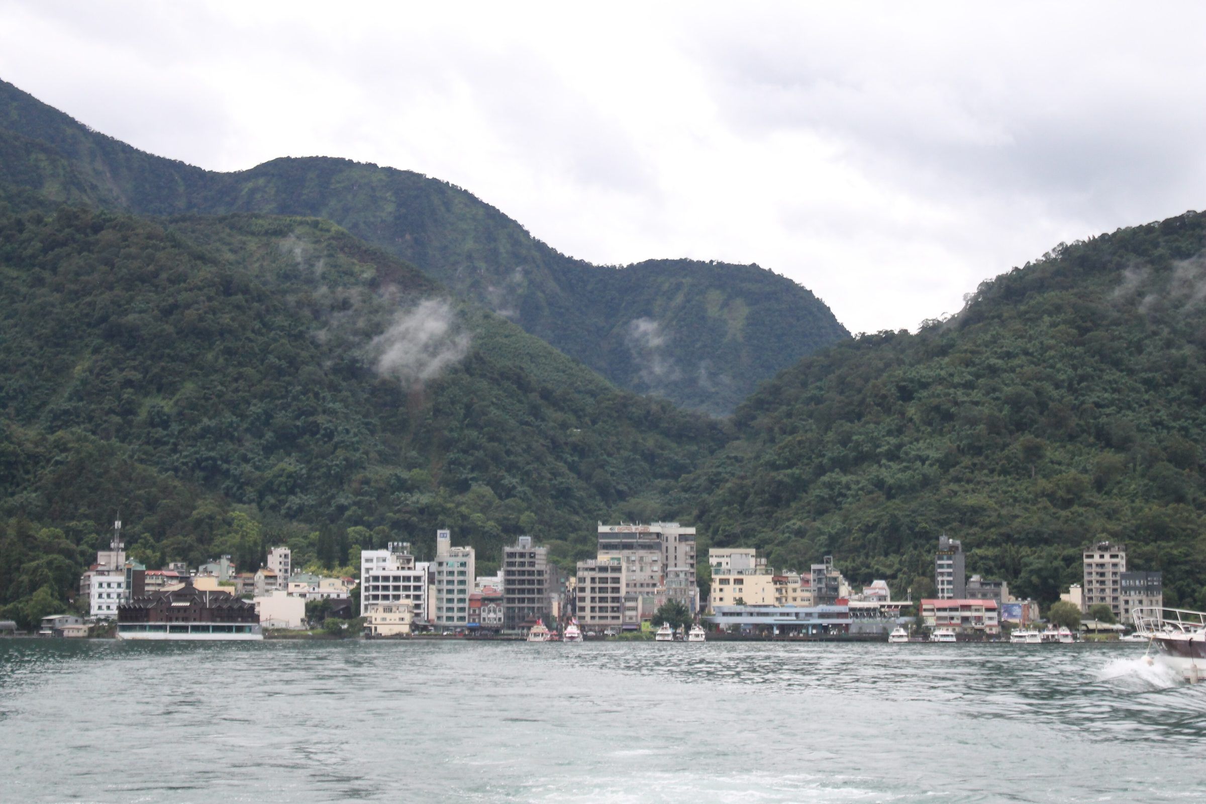 Ita Thao from a ferry on Sun Moon Lake