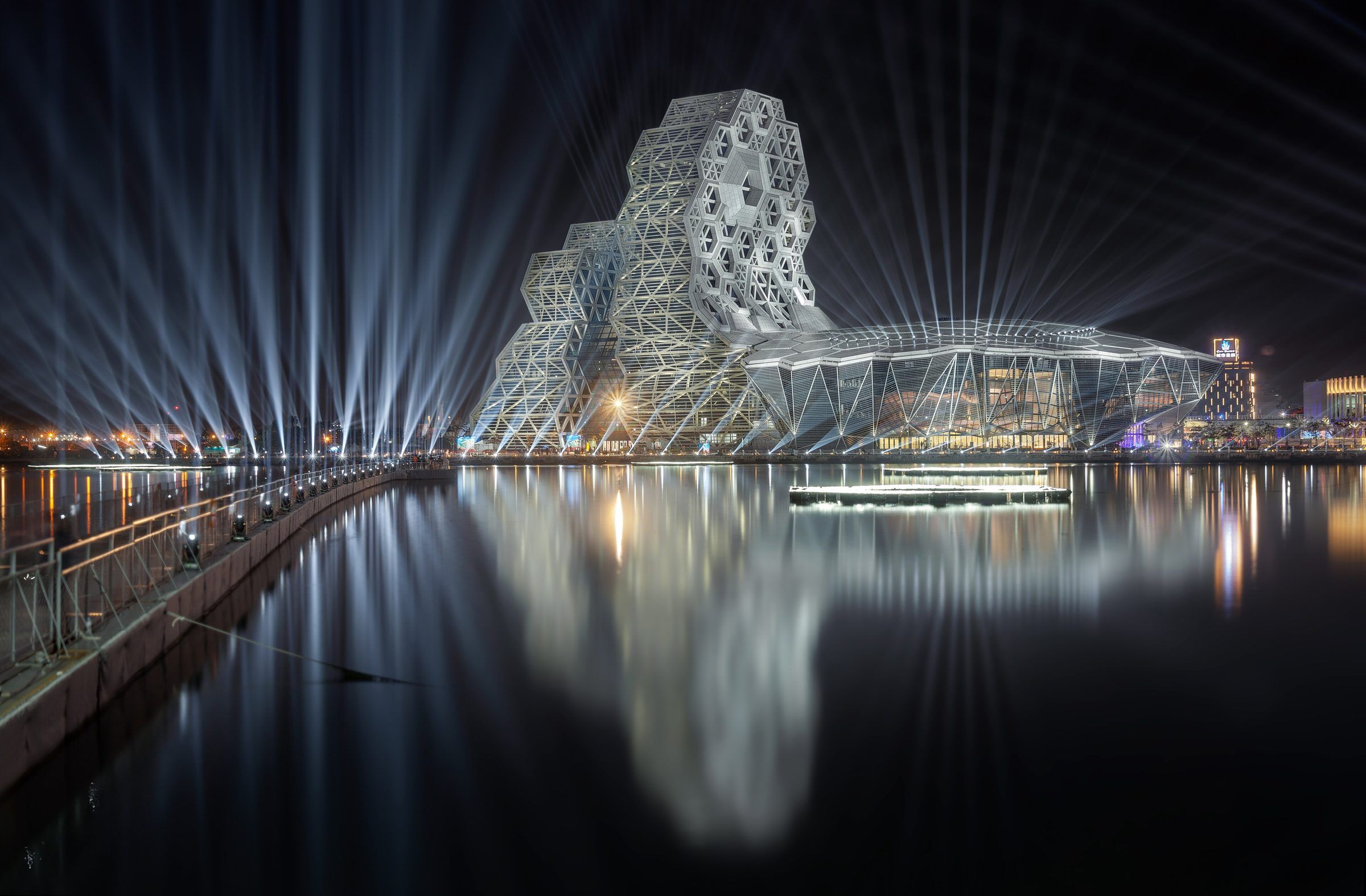 Kaohsiung Music Center during the Taiwan Lantern Festival