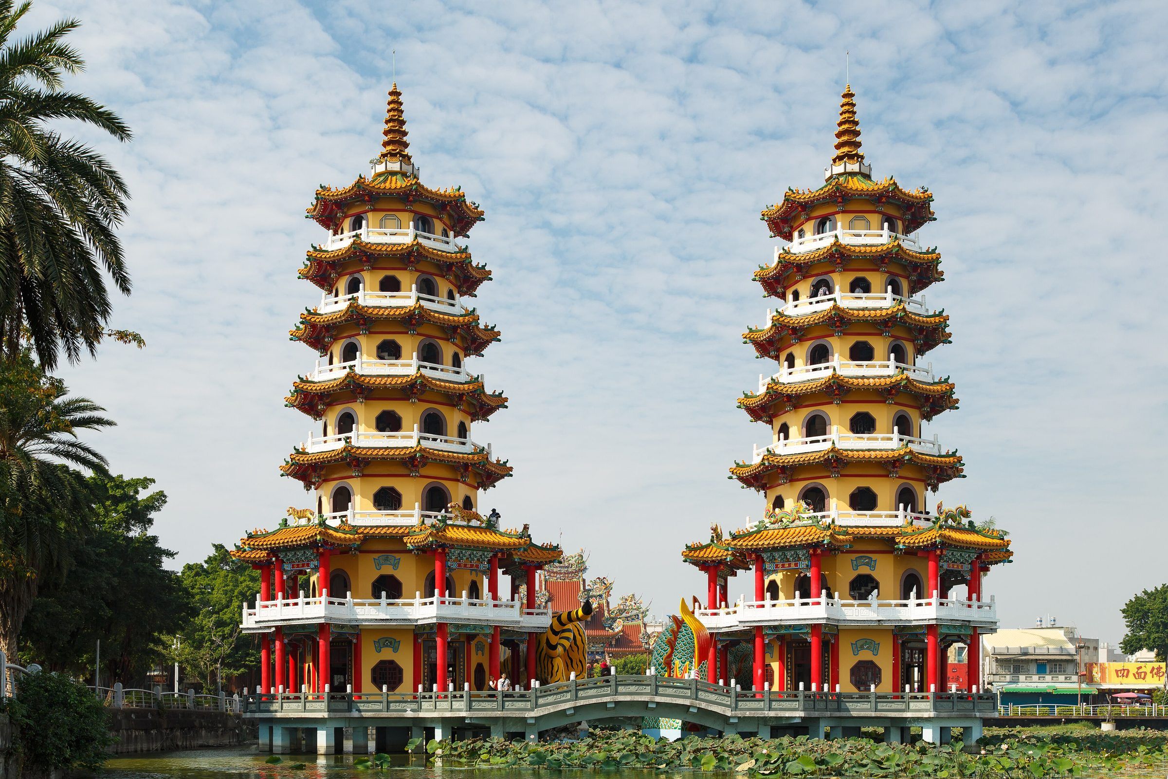 Dragon and Tiger Pagodas, Lotus Pond, Kaohsiung